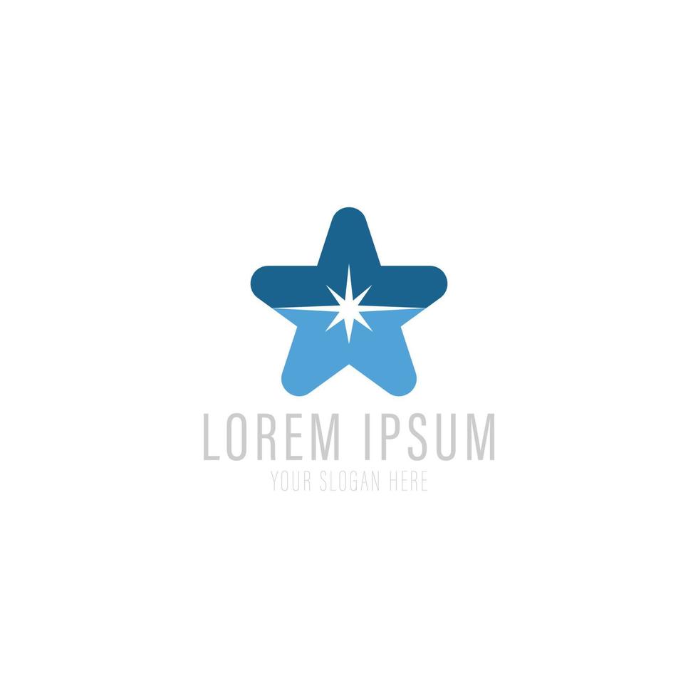 Stern-Logo-Symbol und Logo-Vorlage. vektor
