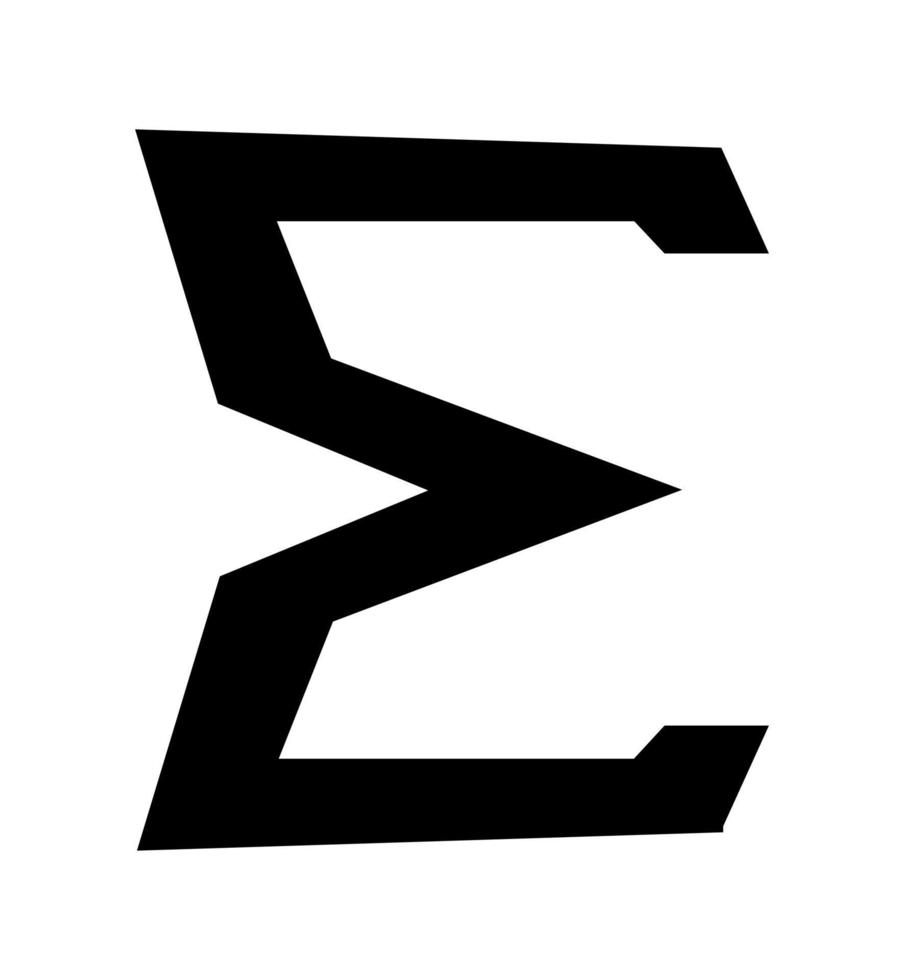 e-Logo-Symbol. abstraktes, flaches Logo-Design, Großbuchstabe e für Ihr Branding-Design. vektor