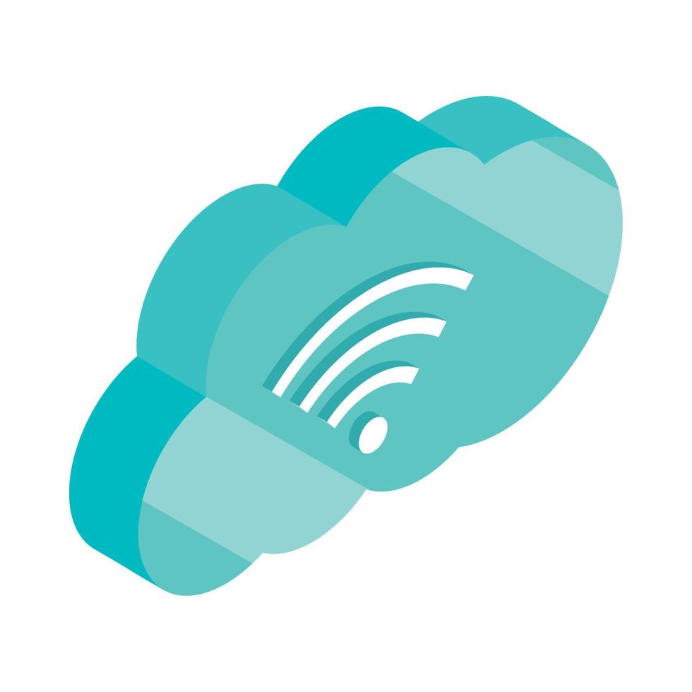 WLAN-Cloud-Speicher vektor