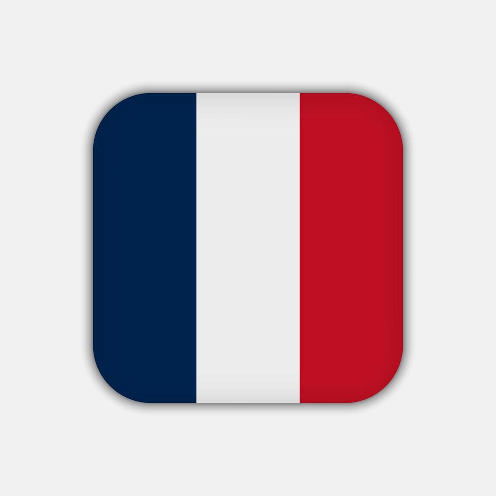 Frankreich-Flagge, offizielle Farben. Vektor-Illustration. vektor