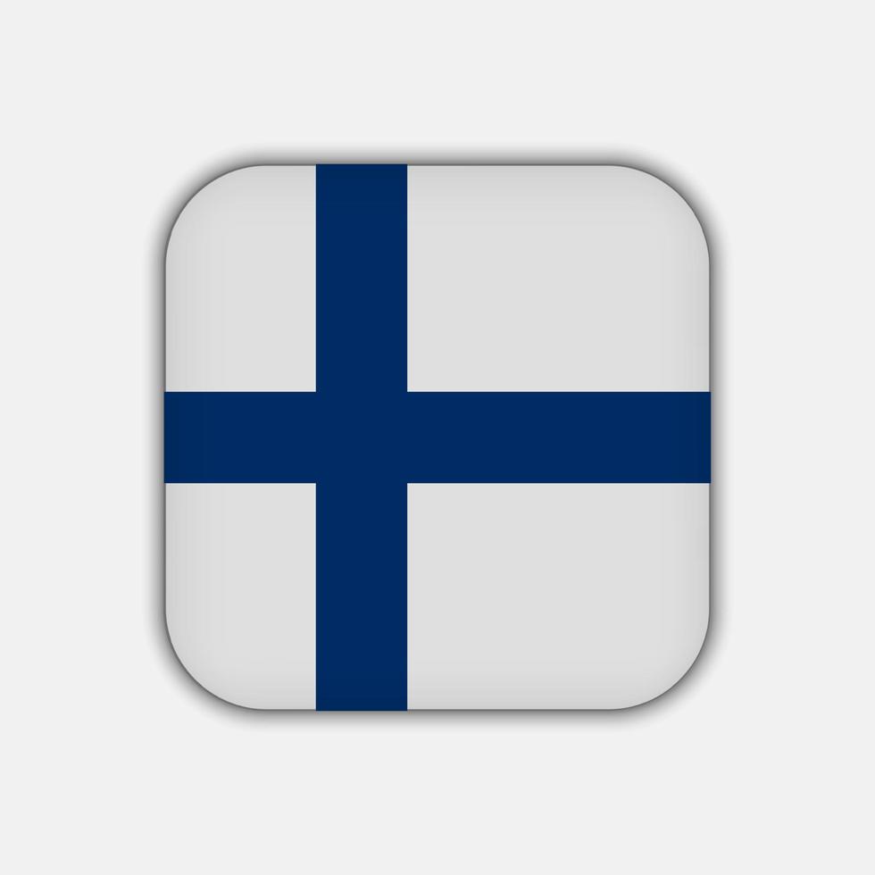 finlands flagga, officiella färger. vektor illustration.