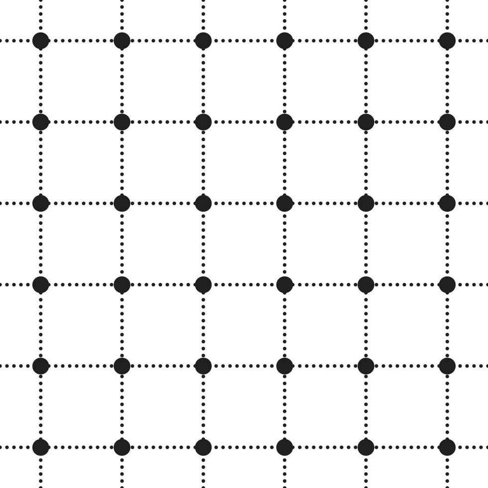 svart och vit bw söt polkadot cirkel runda geometri rusa linje scott rutig pläd tartan gingham mönster fyrkant bakgrund vektor tecknad serie illustration bordsduk, picknick matta slå in papper, tyg