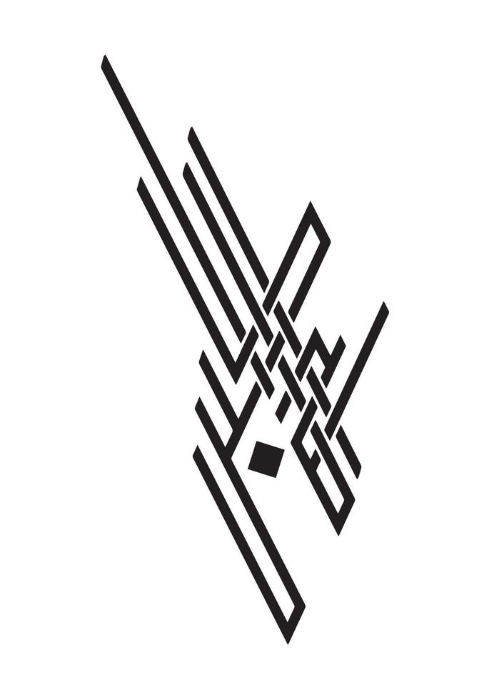 arabische kalligrafie von allahu akbar im modernen freestyle mit retro-farben. übersetzt als Allah der Größte. vektor
