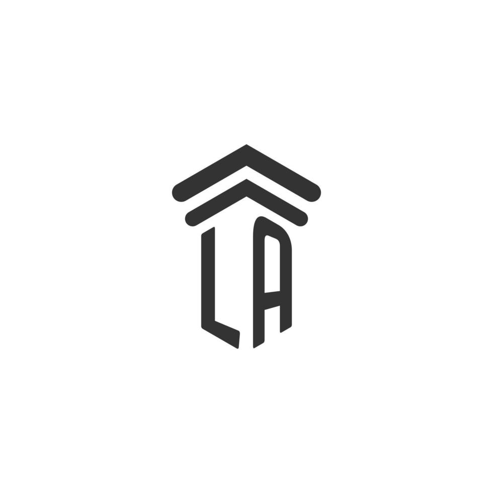 la Initiale für das Logo-Design einer Anwaltskanzlei vektor