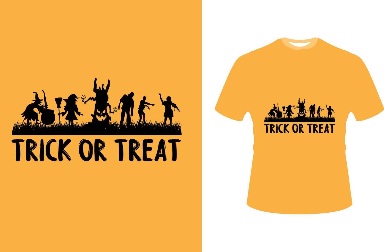 Halloween trendiges Grafik-T-Shirt-Design vektor