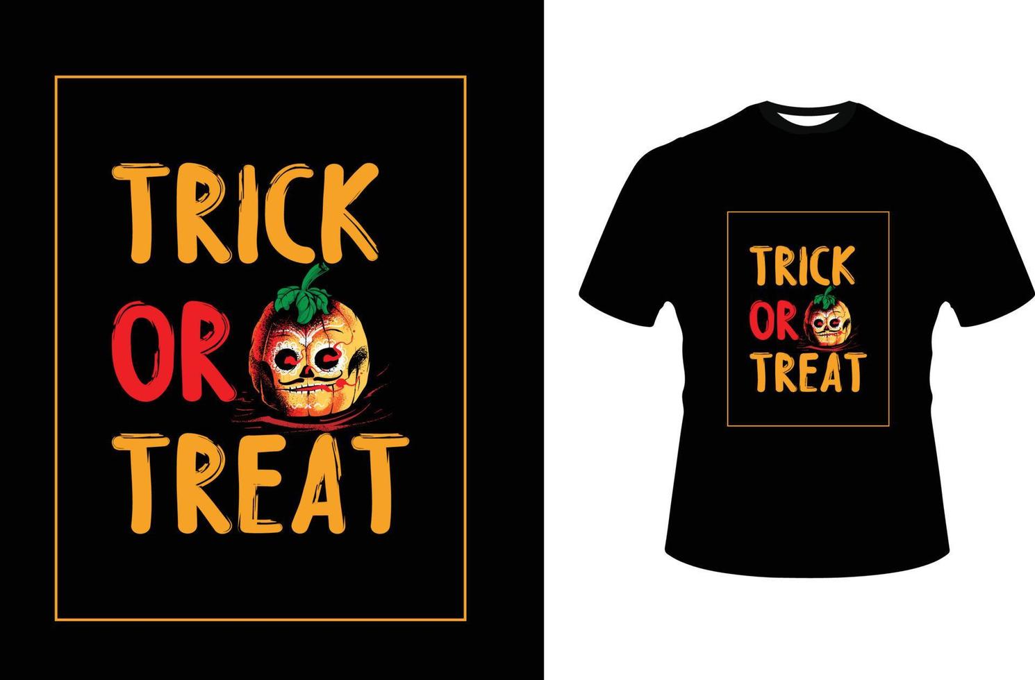 halloween trendig grafik t-shirt design vektor