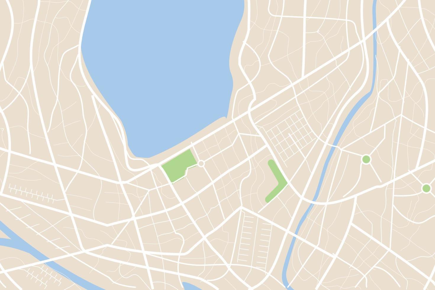 Luftaufnahme von oben auf den nächtlichen Stadtplan mit Straße und Fluss 003 vektor