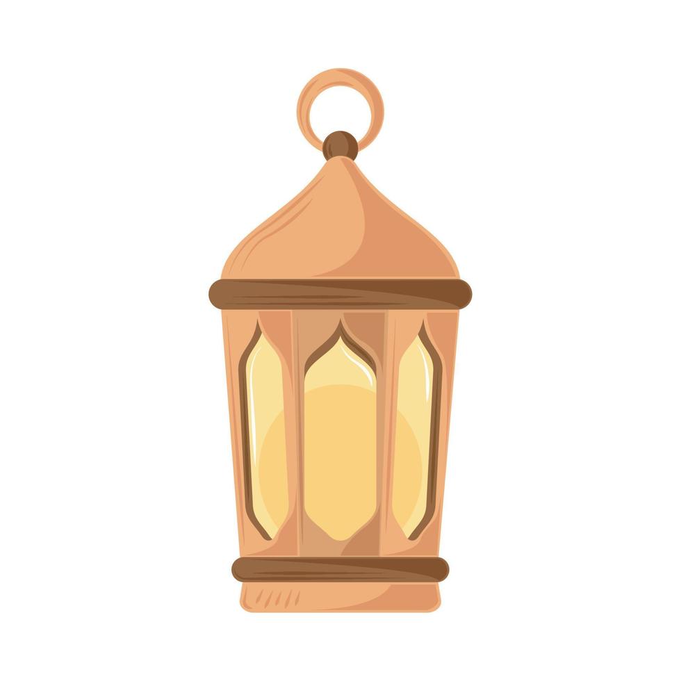klassisk arab lampa vektor