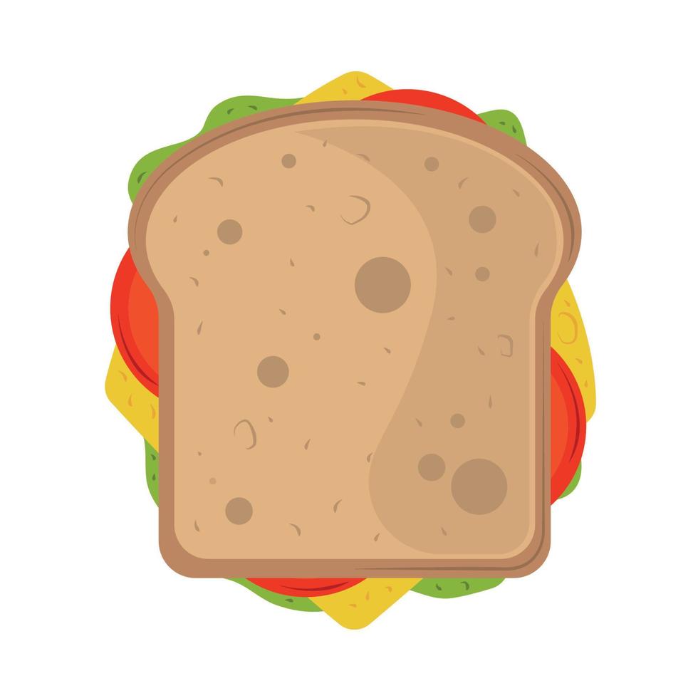 frukost smörgås ikon vektor