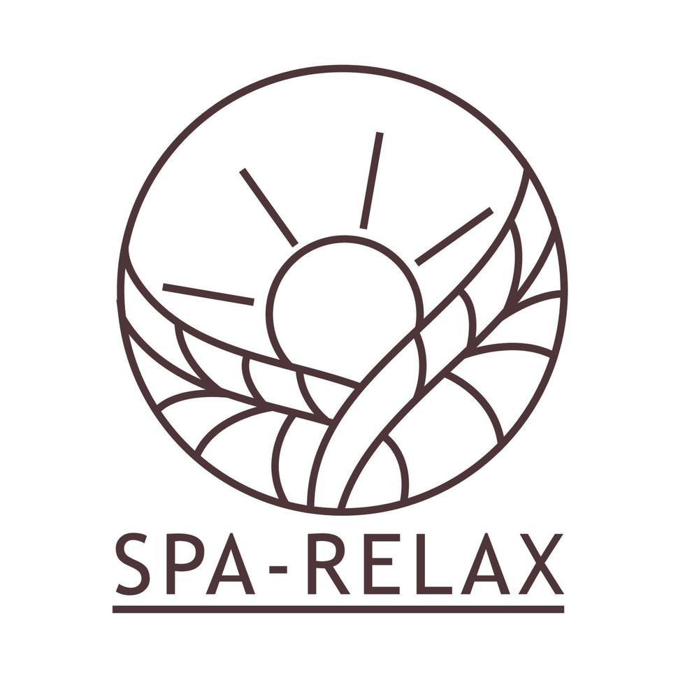 Spa-Relax-Abzeichen vektor