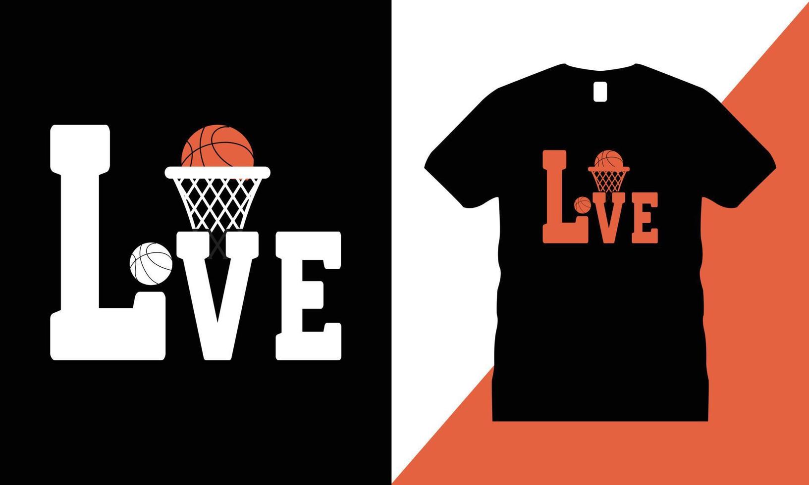 Basketball-T-Shirt-Design-Vektor. T-Shirt, Sport, Reifen, Ball, amerikanischer Basketball, Spieler, Turnier, vektor