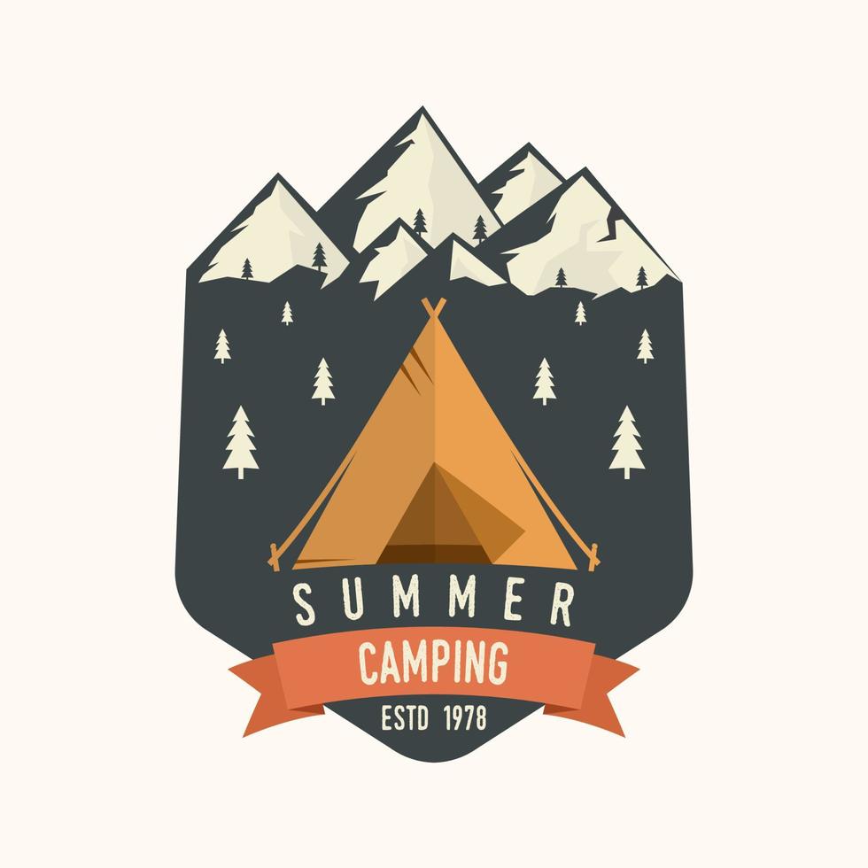 camping extrem äventyr . vektor illustration.