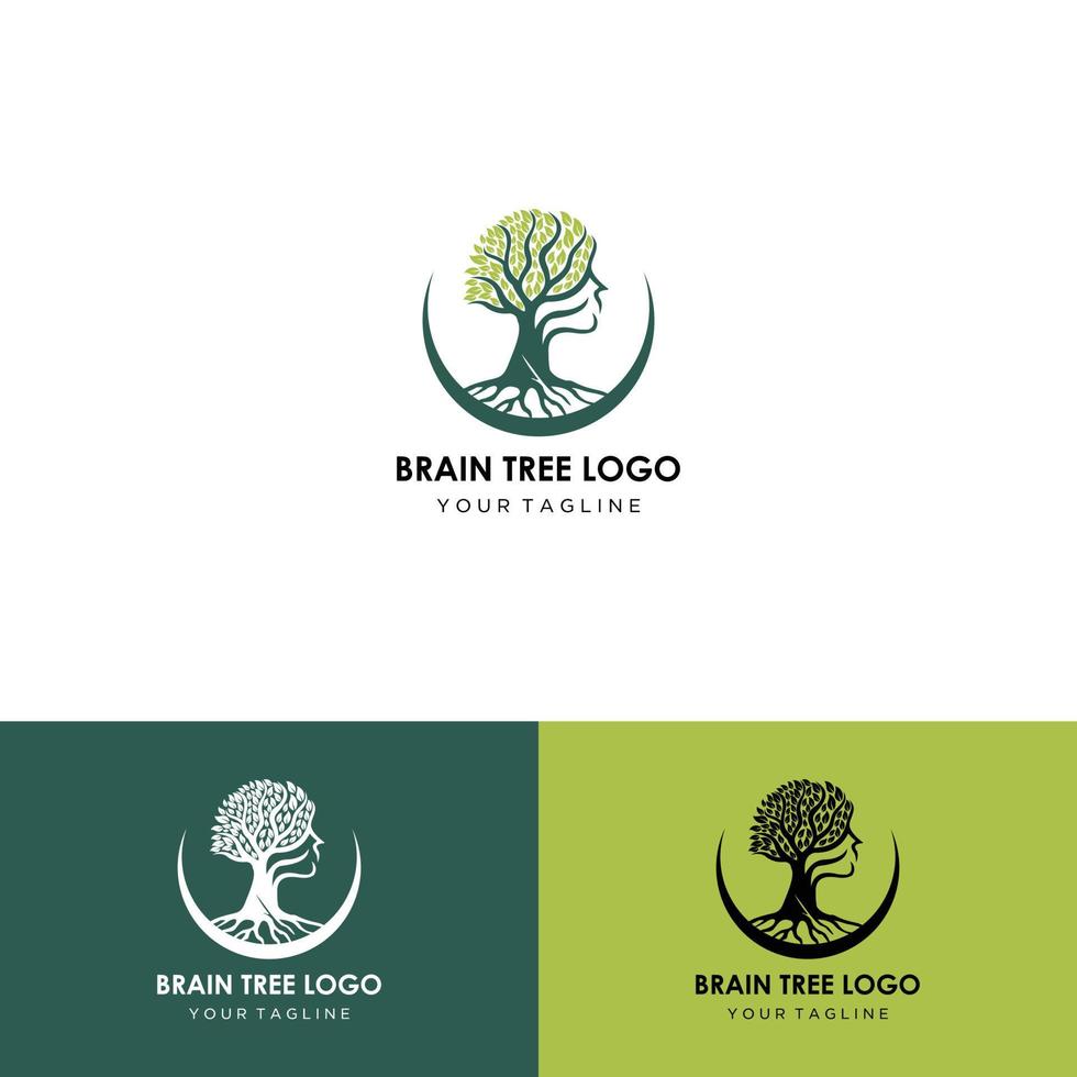 Brain Tree-Vektorgrafiken, -Icons und -Grafiken vektor