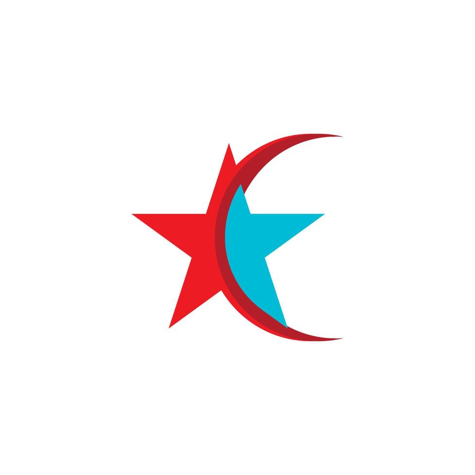 Stern-Logo-Vektor-Illustration-Template-Design vektor