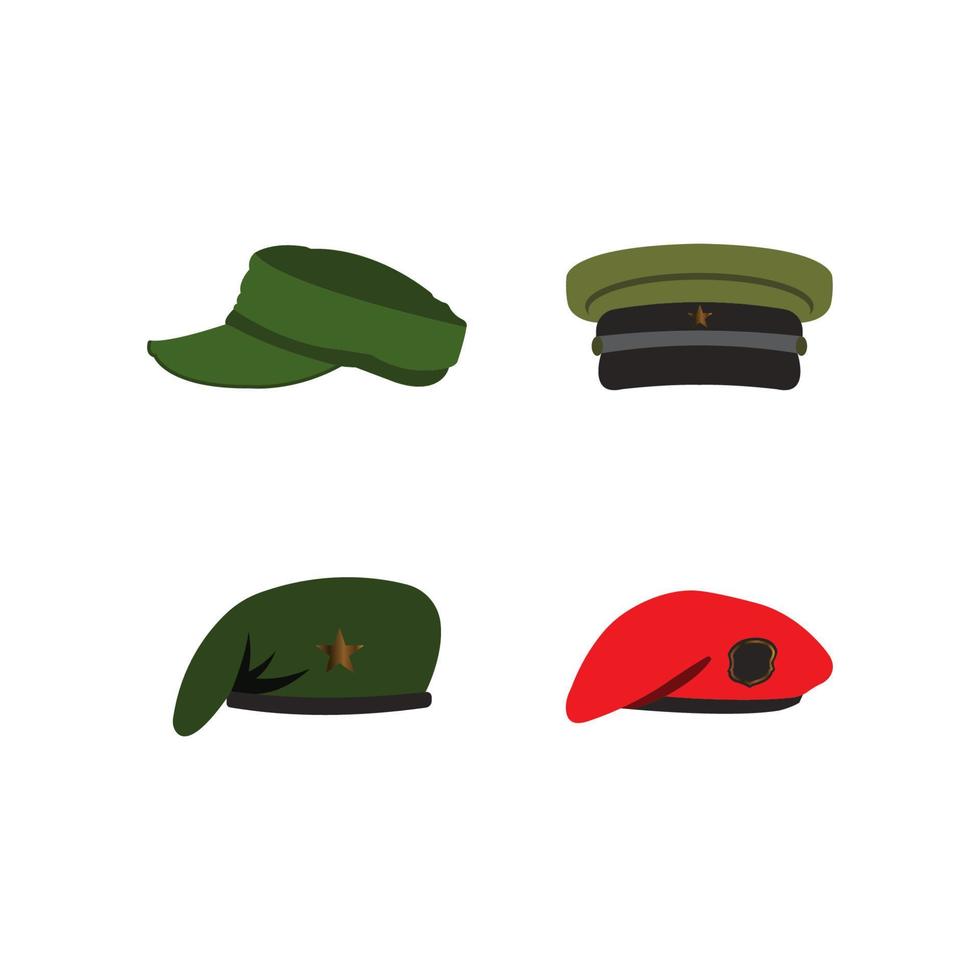 militär hatt ikon vektor