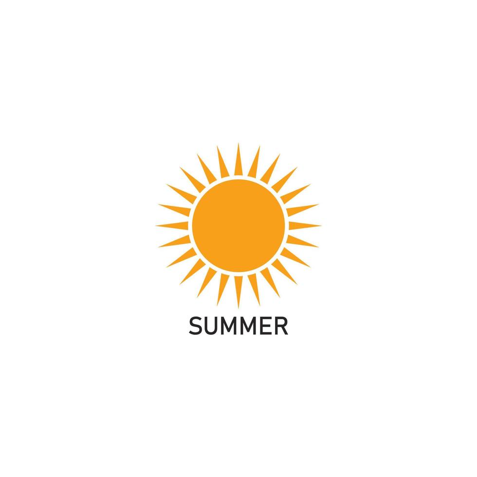 Sol - sommar ikon vektor illustration symbol design