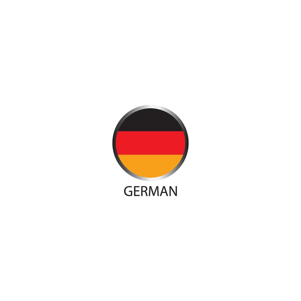 tysk flagga logotyp vektor