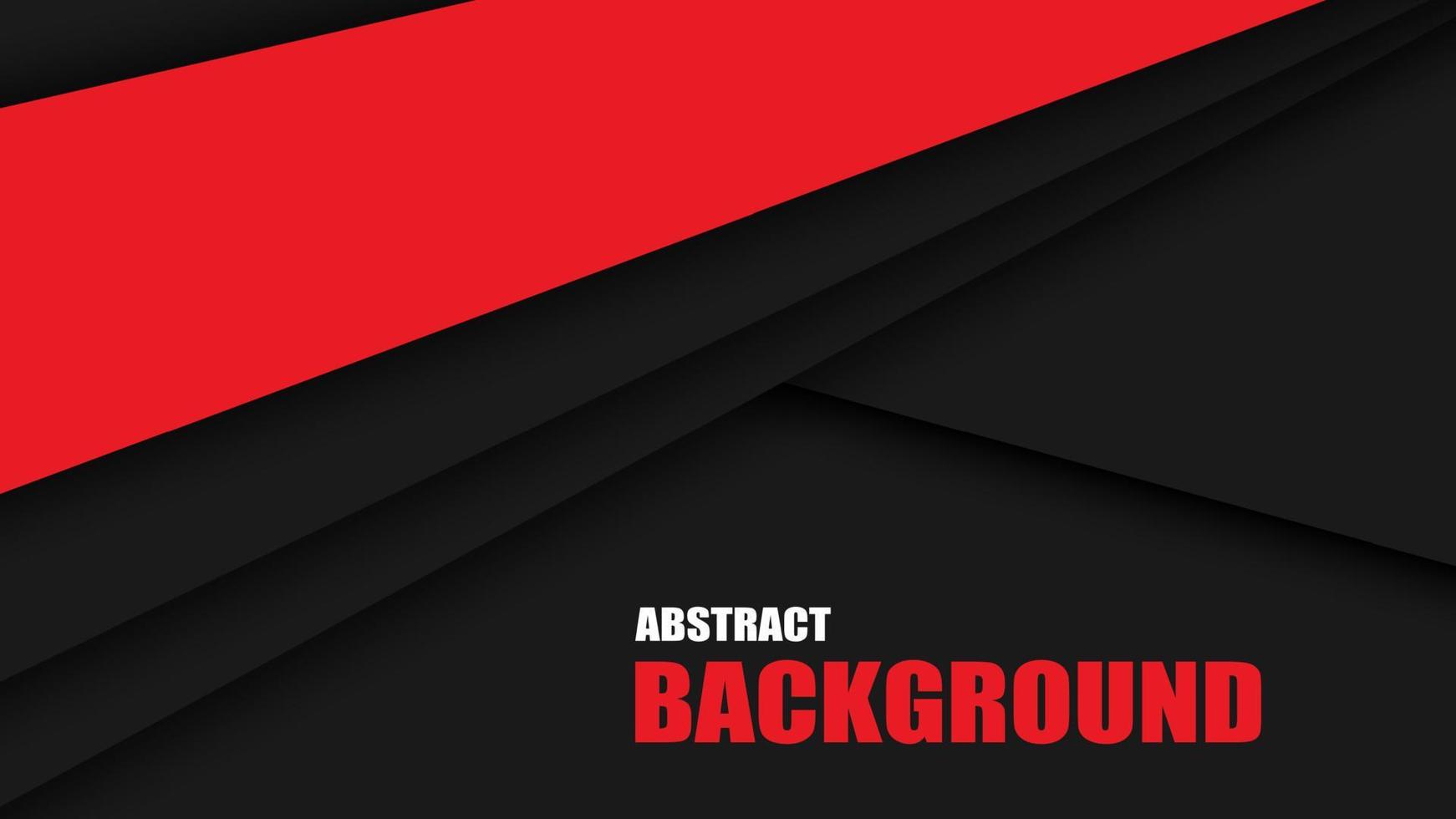 svart och röd modern material design, abstrakt widescreen bakgrund, vektor illustration