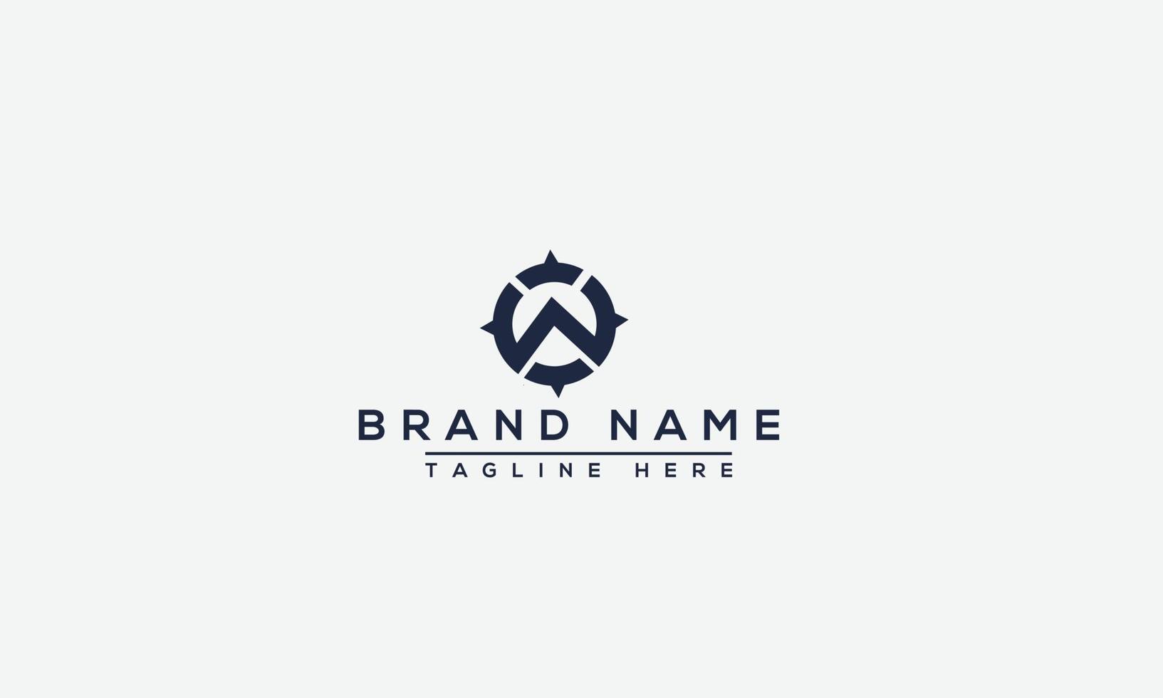 w logotyp design mall vektor grafisk branding element.