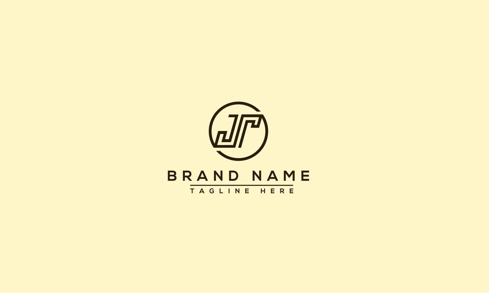 jt logotyp design mall vektor grafisk branding element.