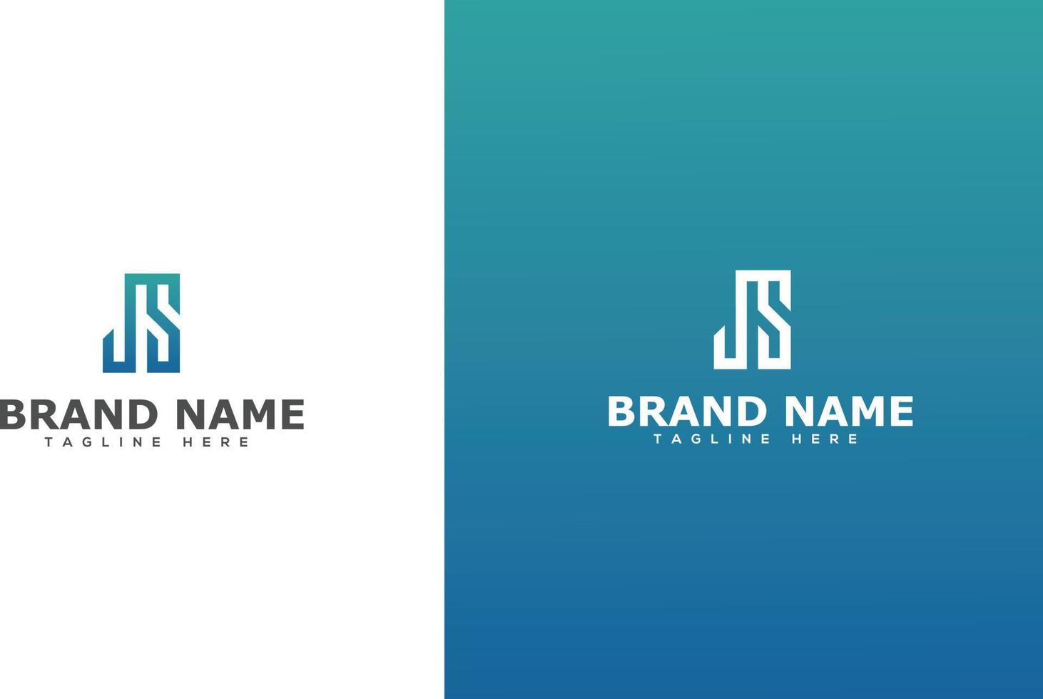 js-Logo-Design-Vorlage, Vektorgrafik-Branding-Element vektor