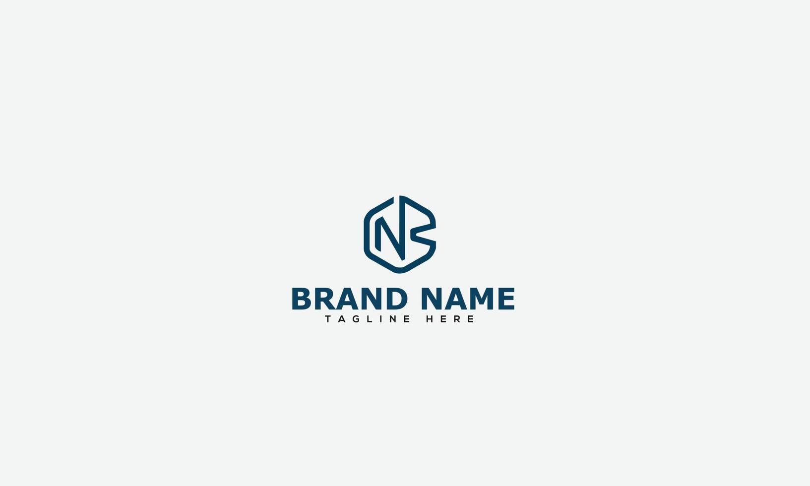 nb logotyp design mall vektor grafisk branding element.