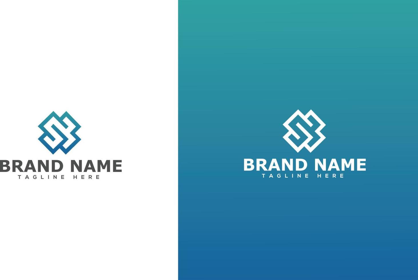 sb-Logo-Design-Vorlage, Vektorgrafik-Branding-Element vektor