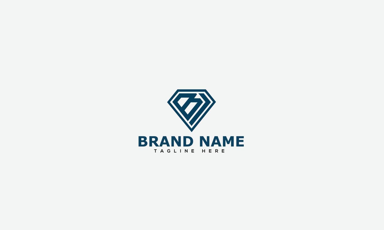 bj logotyp formgivningsmall vektor grafisk varumärkeselement.