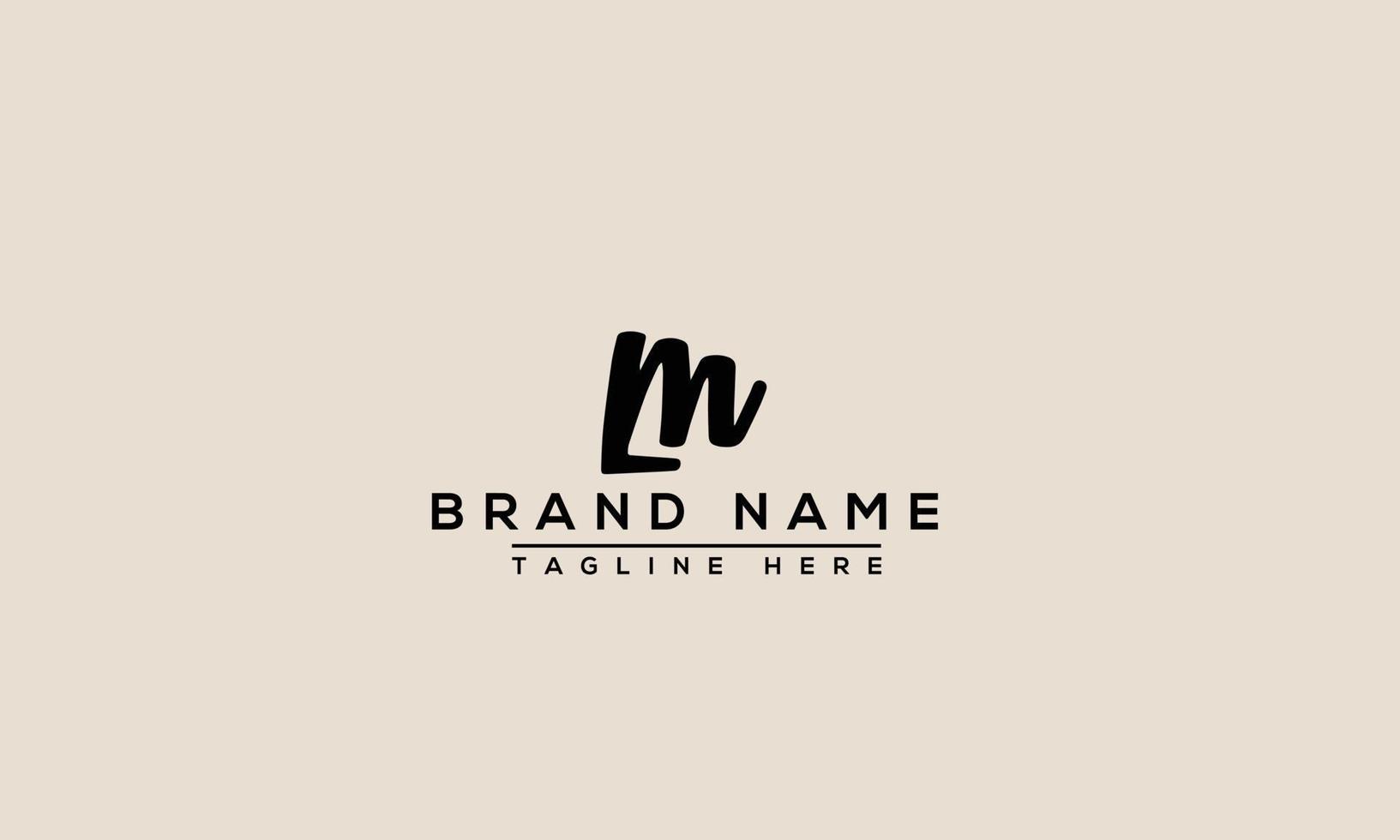 lm-Logo-Design-Vorlage, Vektorgrafik-Branding-Element. vektor