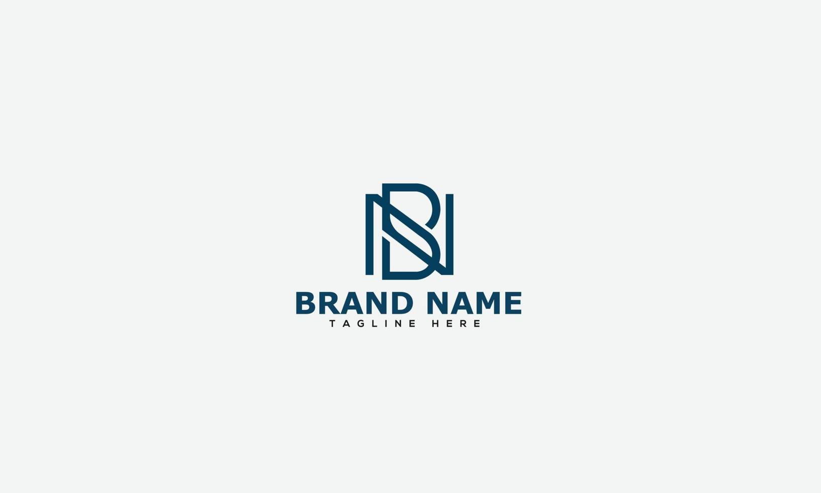 bn-Logo-Design-Vorlage, Vektorgrafik-Branding-Element vektor