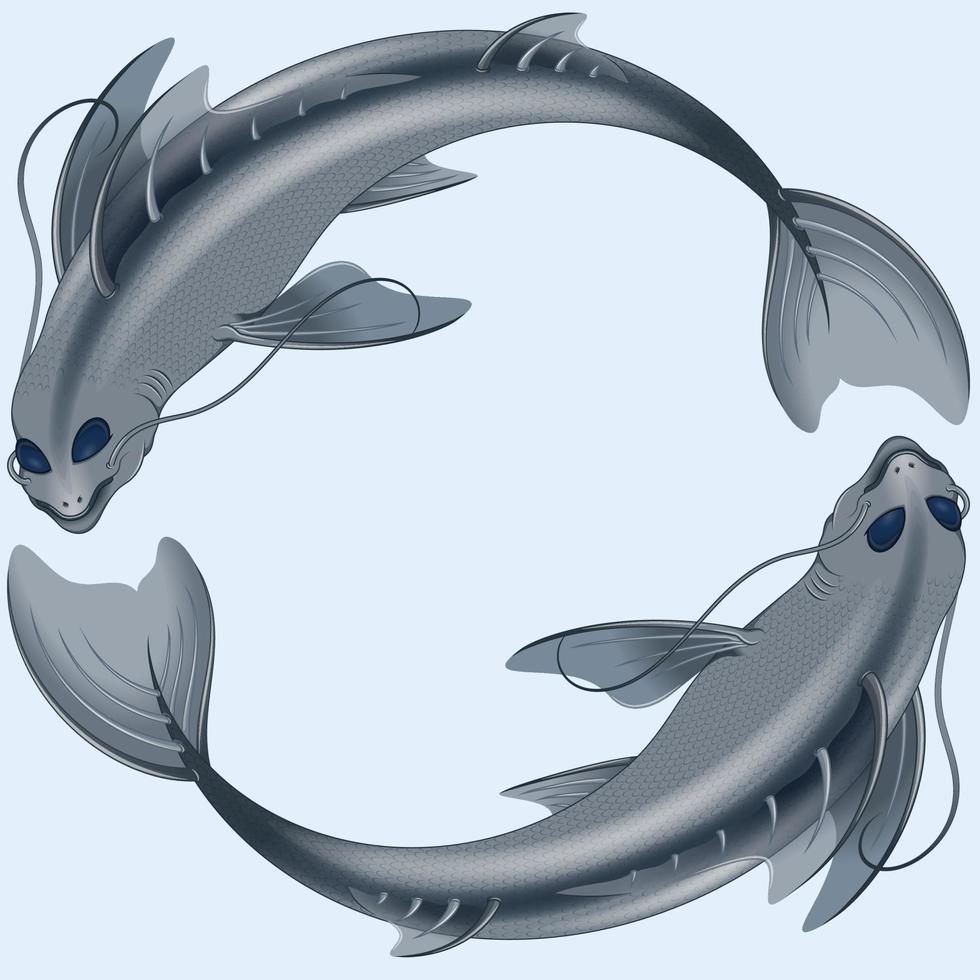 Fische Sternzeichen Symboldesign vektor