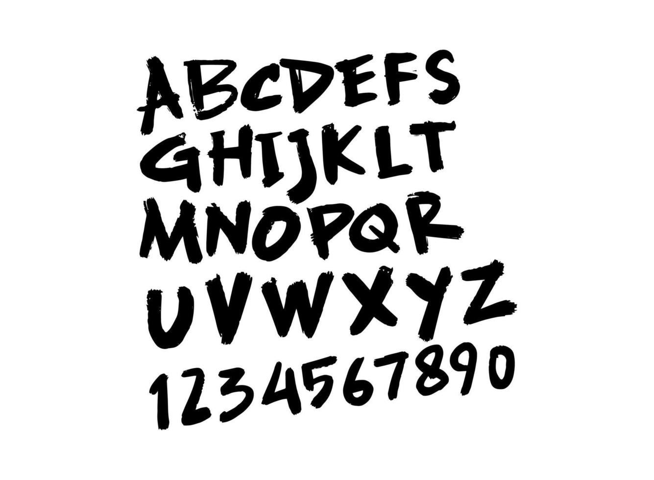 Alphabet-Anfangspinselhandschrift oder handgeschriebenes Logo für Identität. Logo mit Unterschrift und handgezeichnetem Stil. vektor