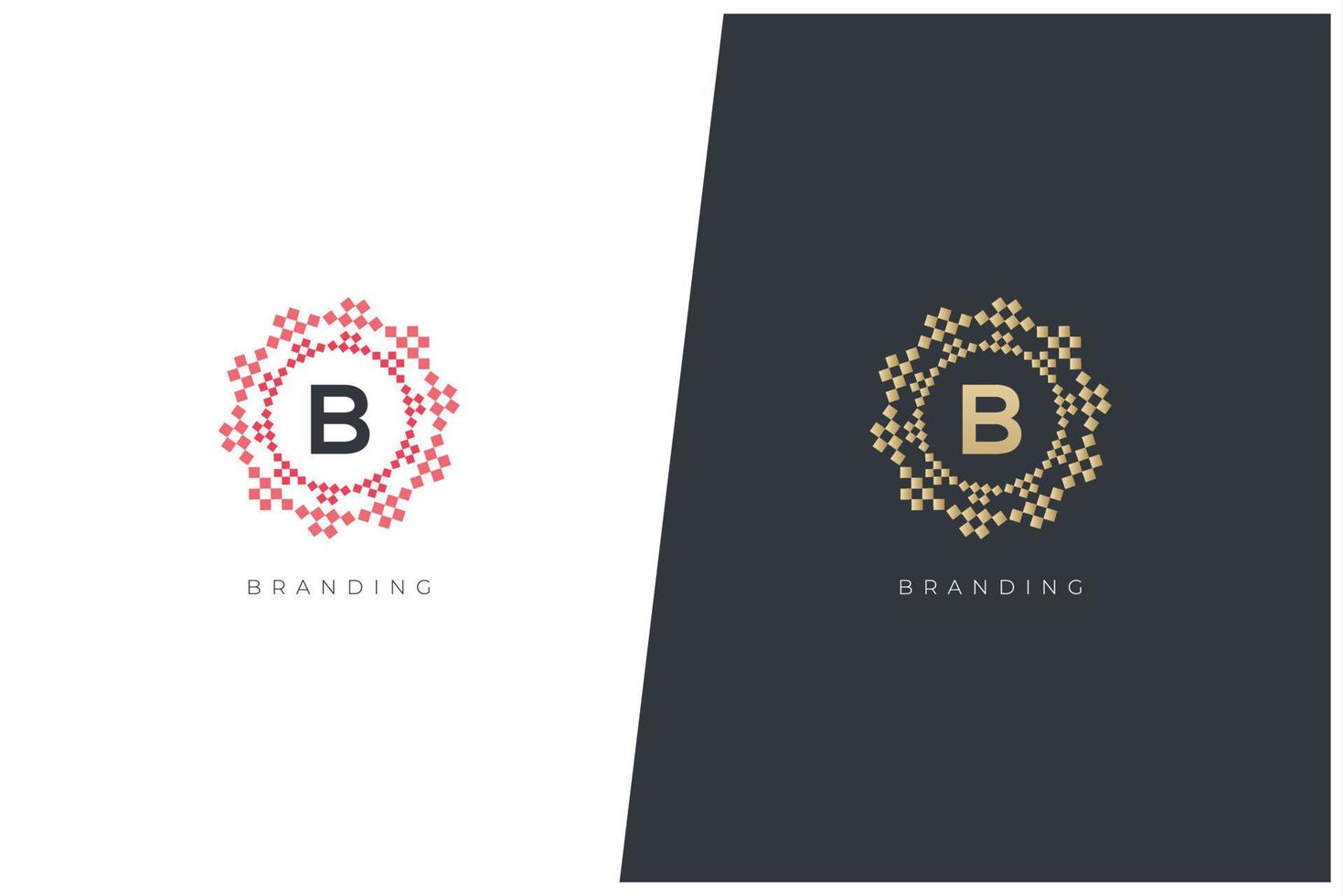 b Buchstabe Logo Vektor Konzept Symbol Marke. universelle b-Logo-Marke