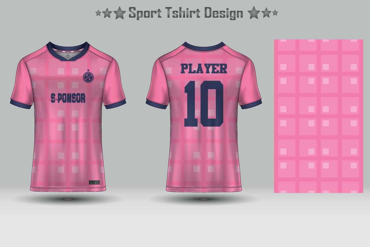 fotboll sport jersey attrapp abstrakt geometrisk mönster t-shirt design vektor