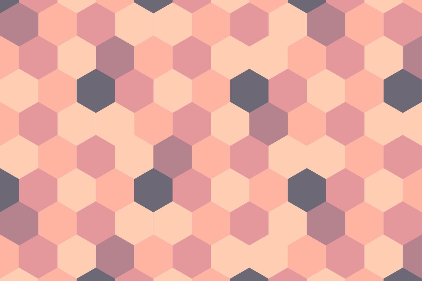 abstrakter rosa sechseckiger hintergrund. Vektor-Illustration. vektor