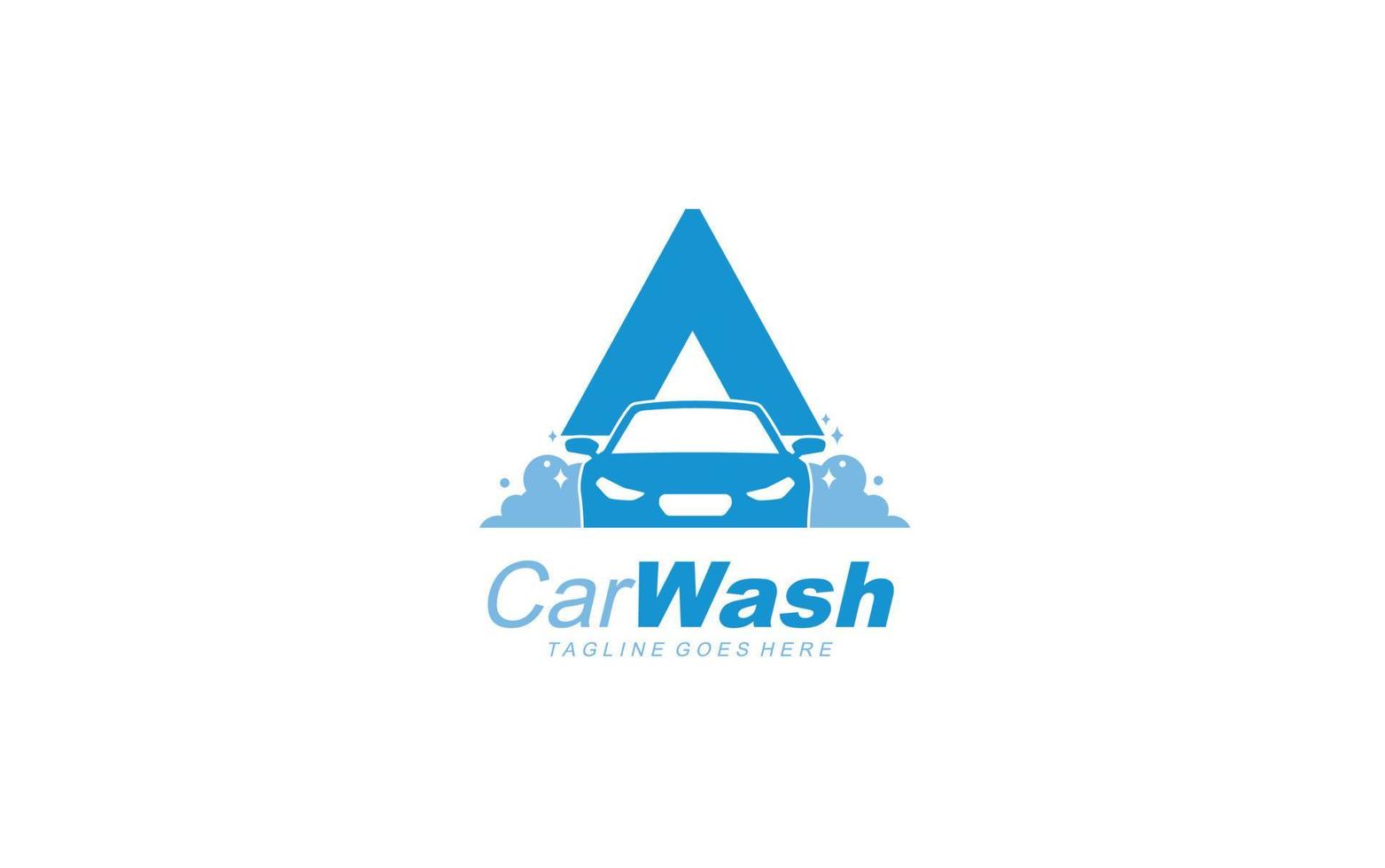 en logotyp biltvätt för identitet. bil mall vektor illustration för din varumärke.