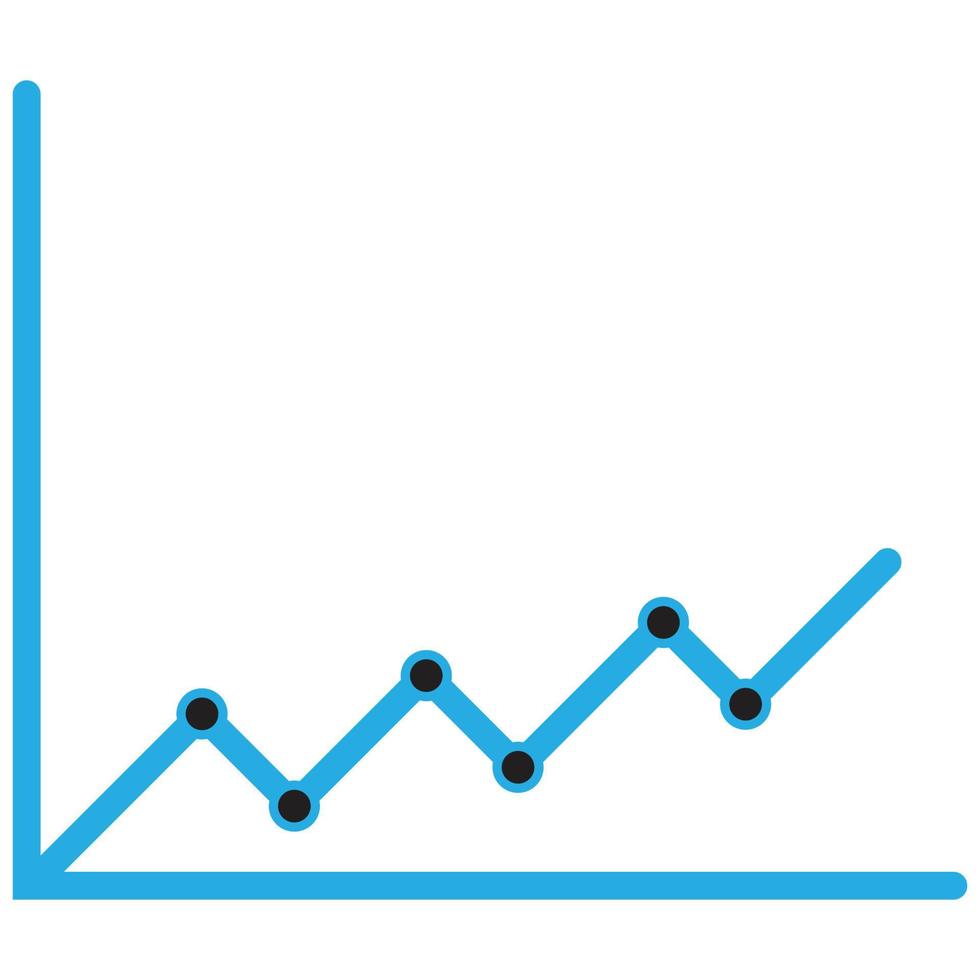 Datenanalysezeilensymbole Vektorillustration, Analysesymbol vektor