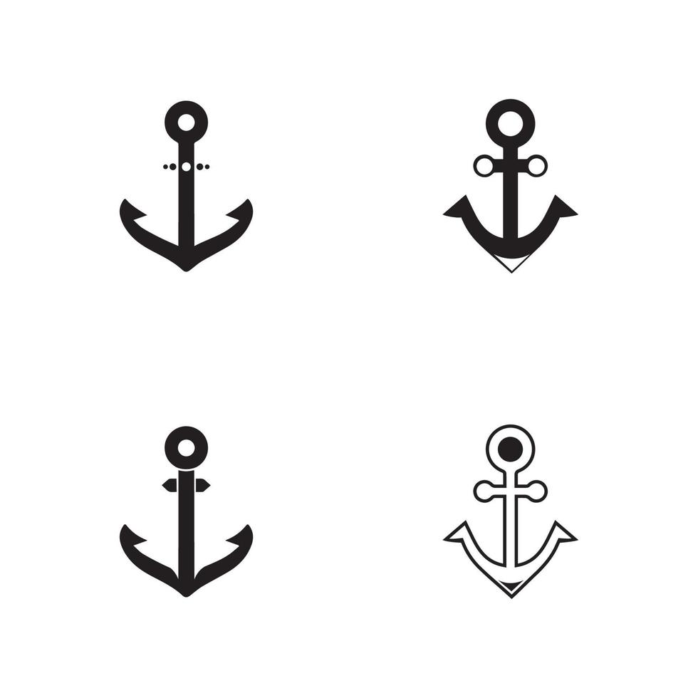 Anker Symbol Logo Vorlage Vektor Illustration