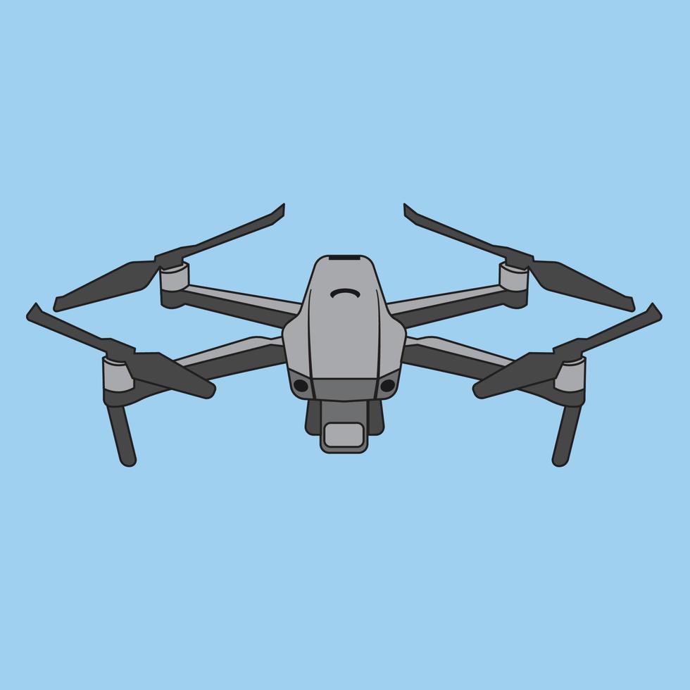 Drönare quadcopter vektor design