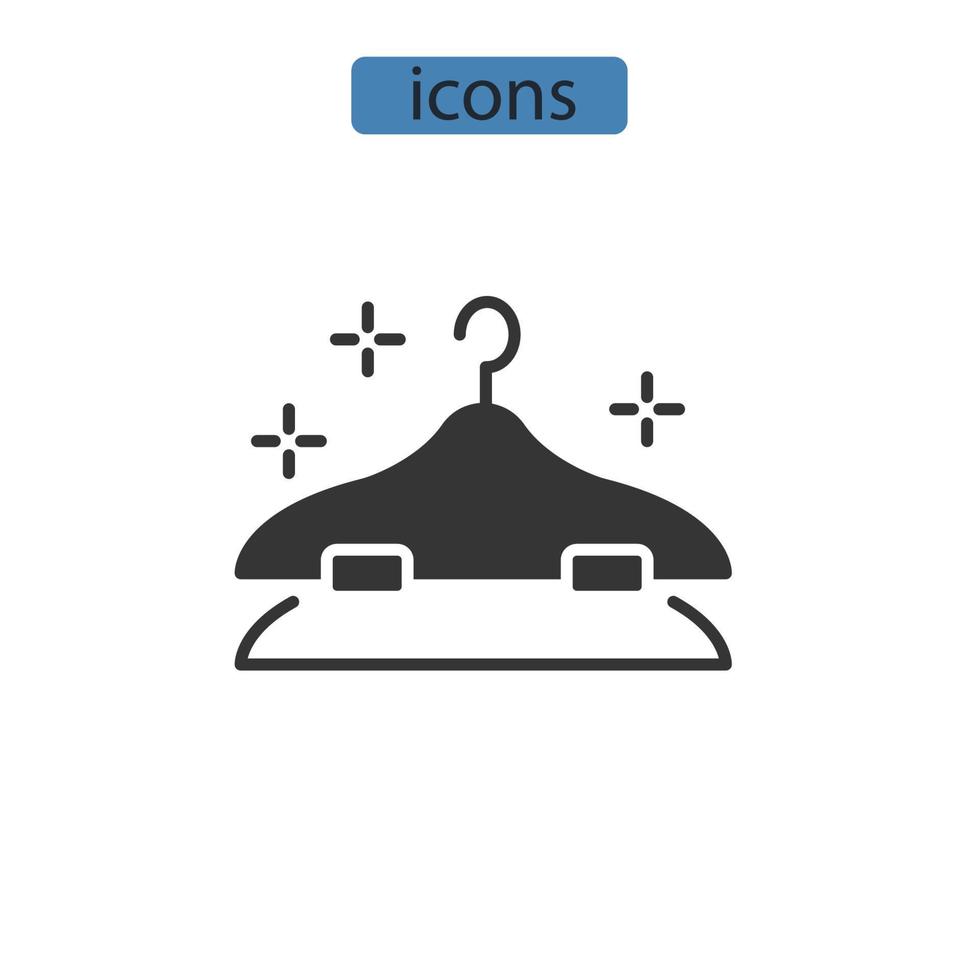 Aufhängersymbole symbolen Vektorelemente für das Infografik-Web vektor