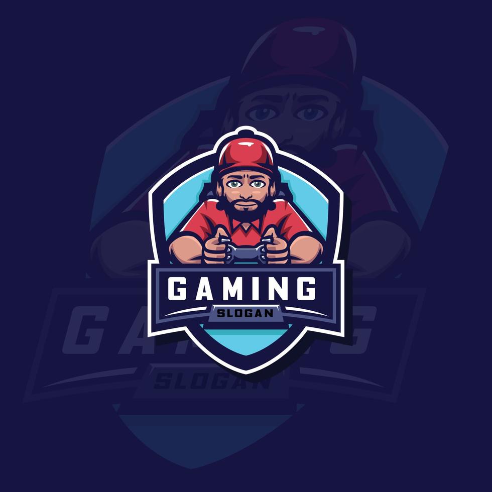 Esports-Spieler-Logo vektor