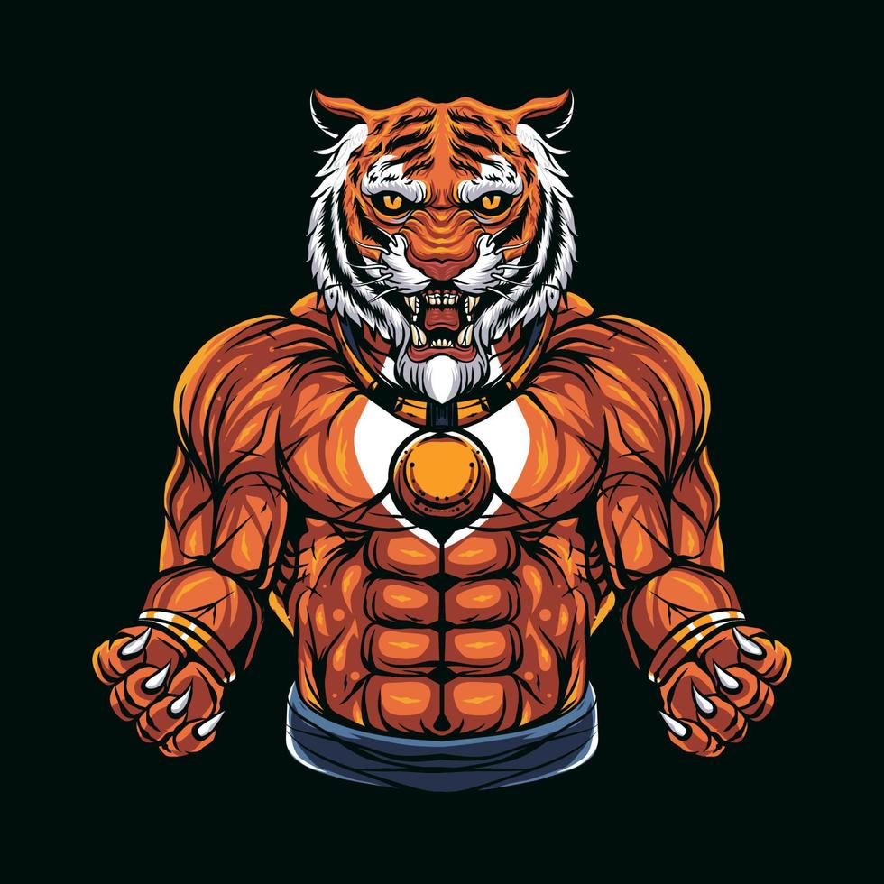 tiger för t-shirt illustration vektor