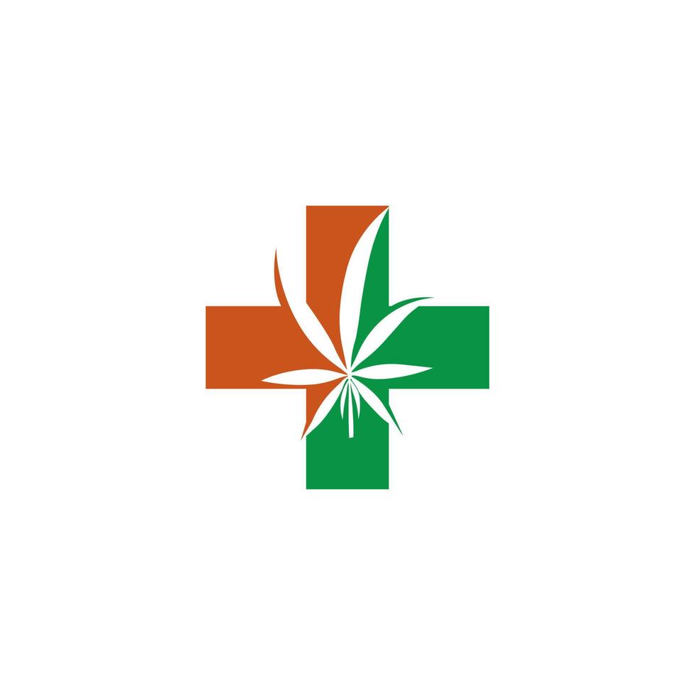 Cannabisblatt-Logo vektor