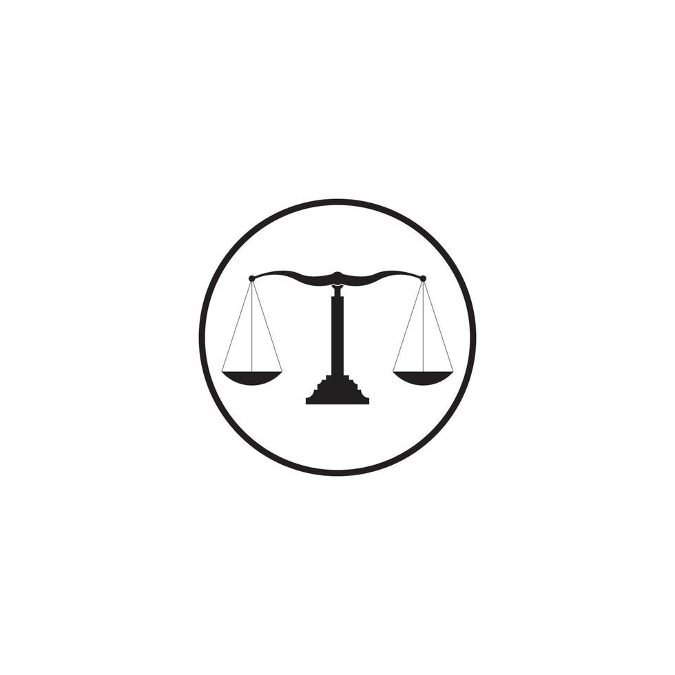 Gerechtigkeitsskala-Symbol vektor