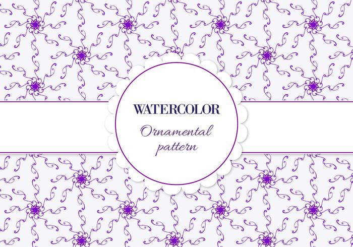 Free Vector Aquarell Ornamental Muster