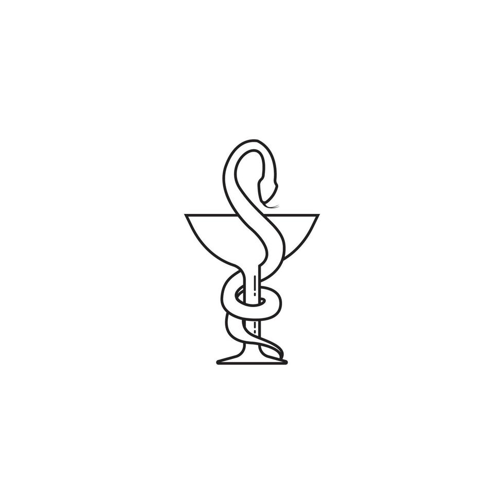 Apotheke Logo Vektor Illustration Symboldesign