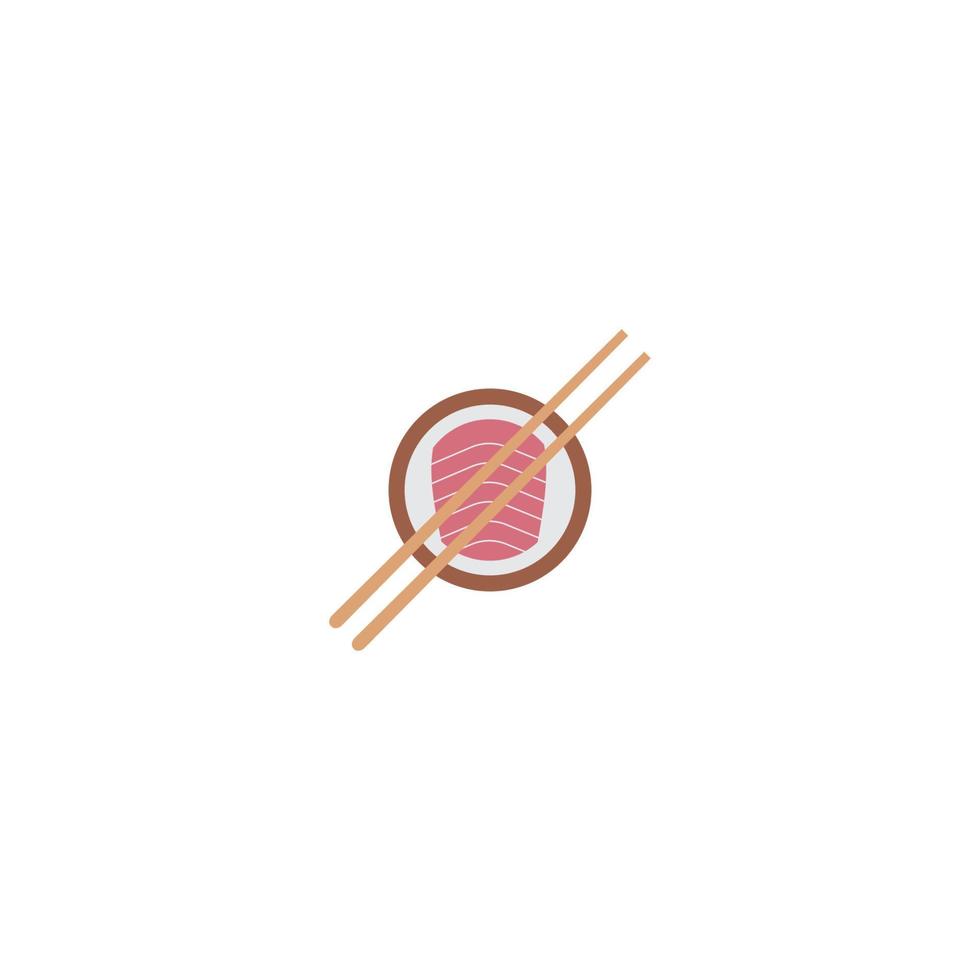 Sushi-Symbol Vektor Illustration Symboldesign.