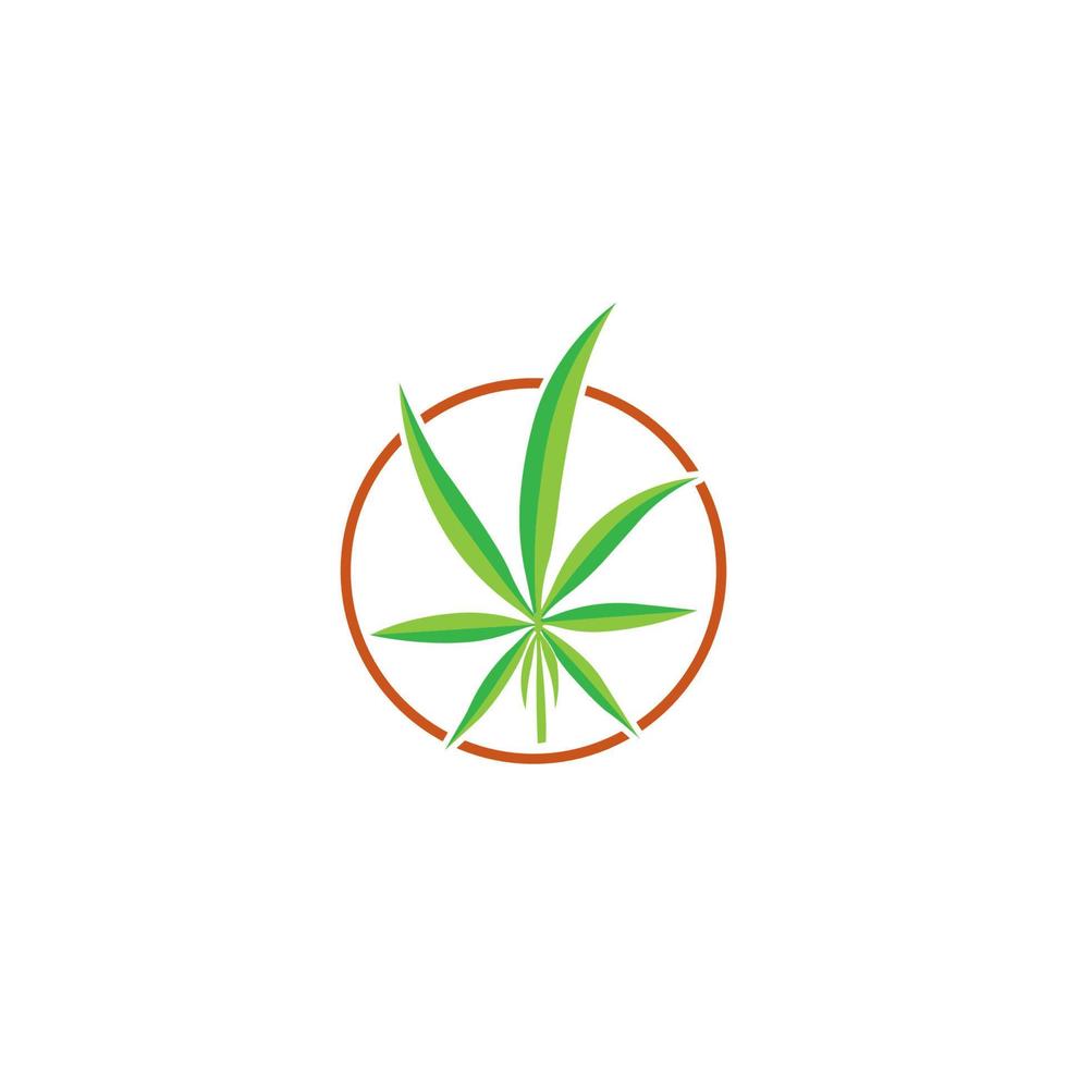 cannabis blad logotyp vektor