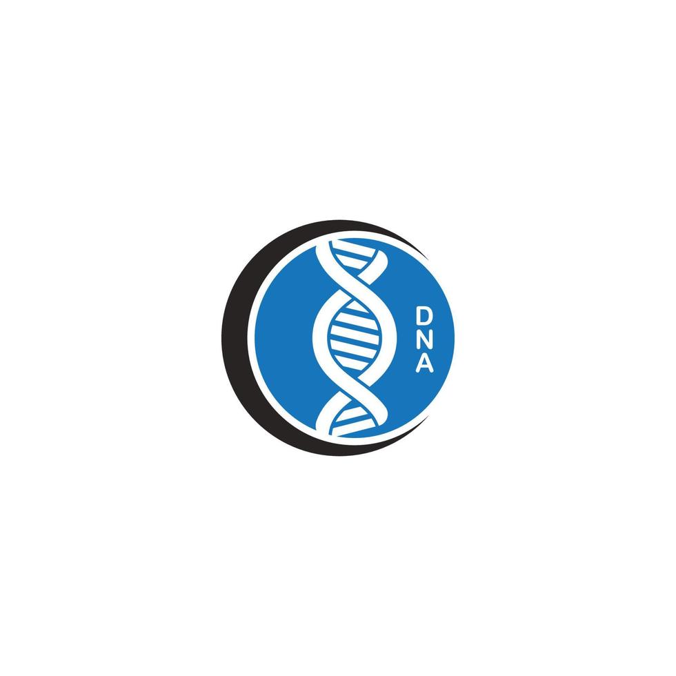 Human-DNA-Genetik-Logo vektor