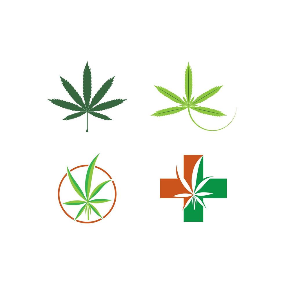 Cannabisblatt-Logo vektor